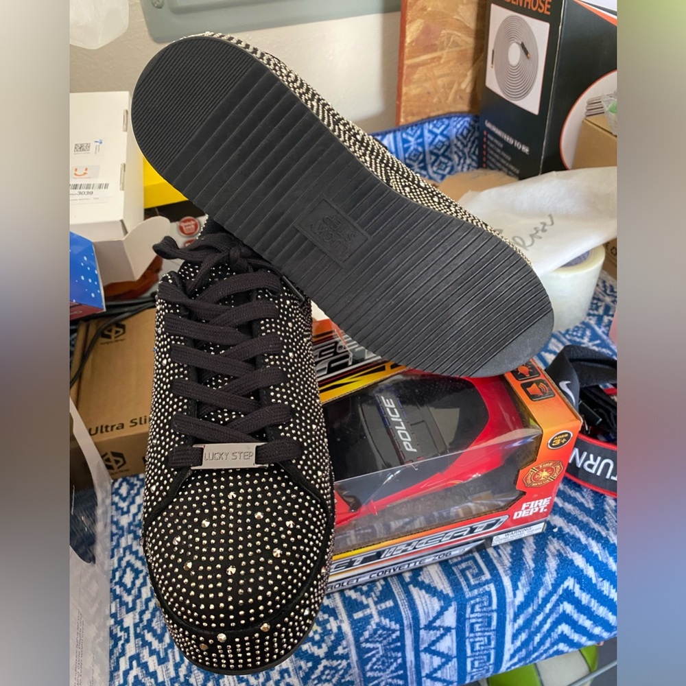 Black shoes with shine